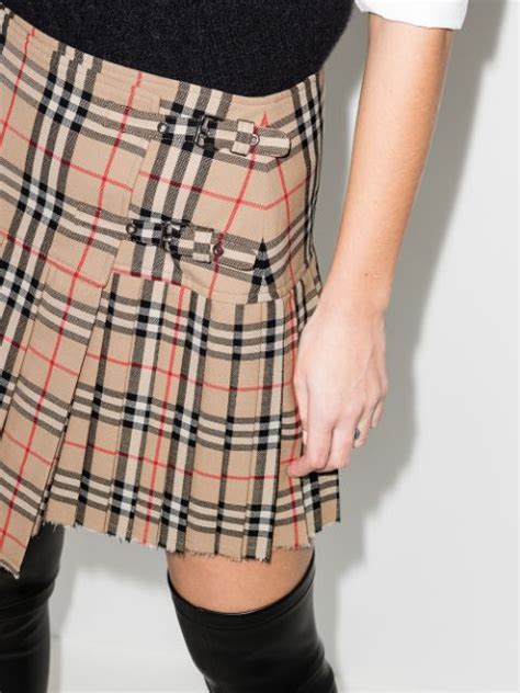 burberry print skirt